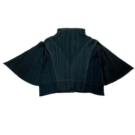  ISSEY MIYAKE イッセイミヤケ PLEATS PLEASE カーディガン PP63-J0642 ブラック サイズ 3 レディース