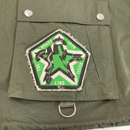  DIESEL ディーゼル キルティングベスト サイズ L カーキ メンズ