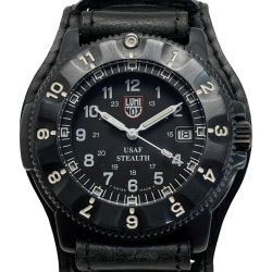 ☆☆ LUMINOX ルミノックス ナイトホーク F-117 USAF SERIES 3400 ブラック クォーツ メンズ 腕時計 NIGHTHAWK Bランク