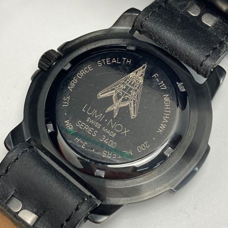  LUMINOX ルミノックス ナイトホーク F-117 USAF SERIES 3400 ブラック クォーツ メンズ 腕時計 NIGHTHAWK