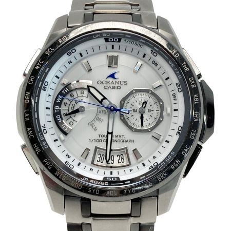  CASIO カシオ オシアナス クラシックライン OCW-T750TDC-7AJF ホワイト 電波ソーラー メンズ 腕時計 OCEANUS