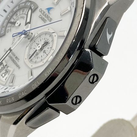  CASIO カシオ オシアナス クラシックライン OCW-T750TDC-7AJF ホワイト 電波ソーラー メンズ 腕時計 OCEANUS