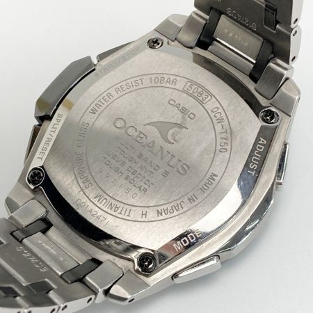  CASIO カシオ オシアナス クラシックライン OCW-T750TDC-7AJF ホワイト 電波ソーラー メンズ 腕時計 OCEANUS