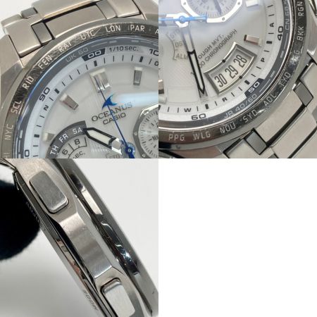  CASIO カシオ オシアナス クラシックライン OCW-T750TDC-7AJF ホワイト 電波ソーラー メンズ 腕時計 OCEANUS