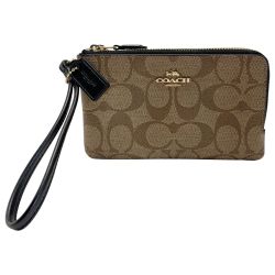 ☆☆ COACH コーチ リストレットシグネチャーポーチ F87591 ハンドポーチ  レディース Bランク