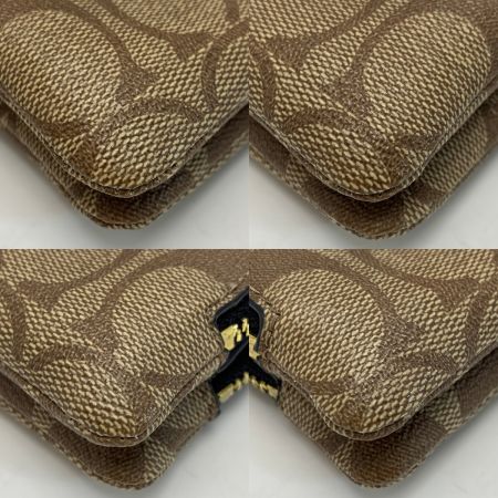  COACH コーチ リストレットシグネチャーポーチ F87591 ハンドポーチ  レディース