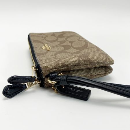  COACH コーチ リストレットシグネチャーポーチ F87591 ハンドポーチ  レディース