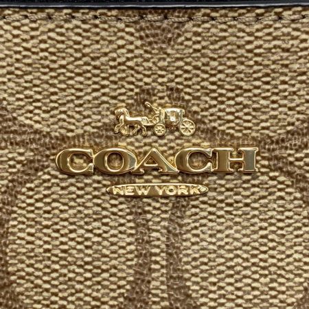  COACH コーチ リストレットシグネチャーポーチ F87591 ハンドポーチ  レディース