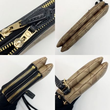  COACH コーチ リストレットシグネチャーポーチ F87591 ハンドポーチ  レディース