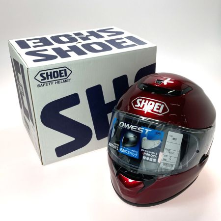  SHOEI ショーエイ フルフェイスヘルメット バイク JQ0307113 ワインレッド サイズ L 59cm 箱付き 未使用