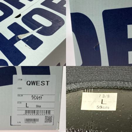  SHOEI ショーエイ フルフェイスヘルメット バイク JQ0307113 ワインレッド サイズ L 59cm 箱付き 未使用