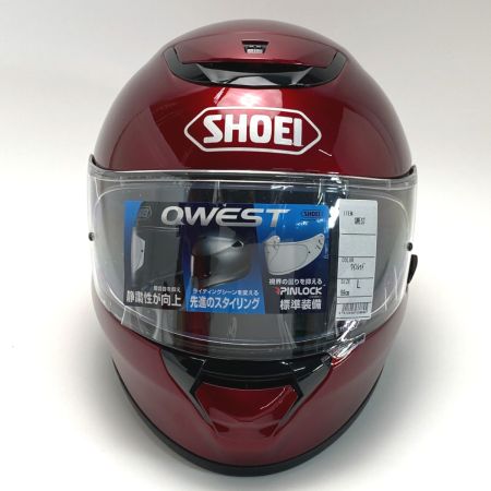  SHOEI ショーエイ フルフェイスヘルメット バイク JQ0307113 ワインレッド サイズ L 59cm 箱付き 未使用