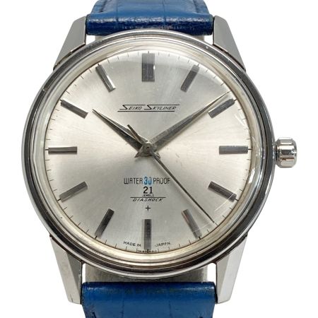  SEIKO セイコー スカイライナー 21石 14092 シルバー 手巻き メンズ 腕時計 SKYLINER
