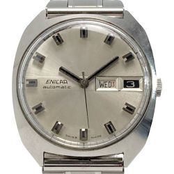 ☆☆ ENICA エニカ デイデイト 147-01-03 シルバー 自動巻き メンズ 腕時計 Cランク