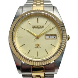☆☆ CITIZEN シチズン クリスタル セブン デイデイト SS 4-R02108 ゴールド 自動巻き メンズ 腕時計 CRYSTAL 7 Cランク