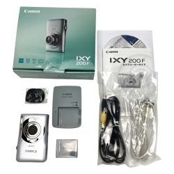 ☆☆ CANON キャノン IXY200F シルバー コンパクトデジタルカメラ 取説・充電器・箱付き Cランク