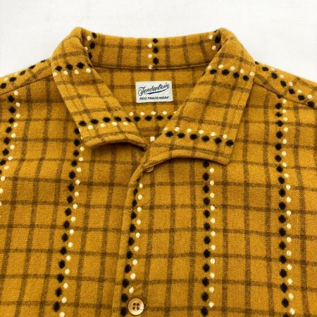  TENDERLOIN テンダーロイン シャツ ネルシャツ イエロー×ブラック SIZE XS メンズ