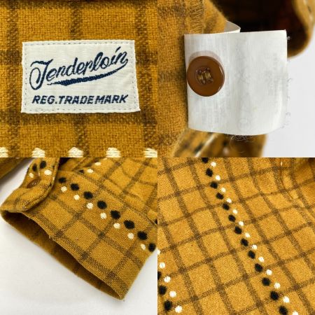  TENDERLOIN テンダーロイン シャツ ネルシャツ イエロー×ブラック SIZE XS メンズ