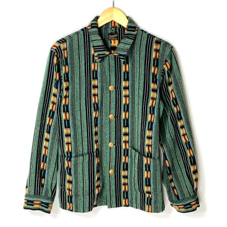  TENDERLOIN テンダーロイン グアテマラ ネイティブ シャツ ジャケット  グリーン×オレンジ サイズ S メンズ