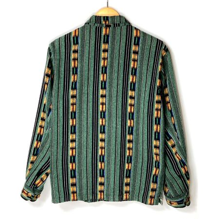  TENDERLOIN テンダーロイン グアテマラ ネイティブ シャツ ジャケット  グリーン×オレンジ サイズ S メンズ