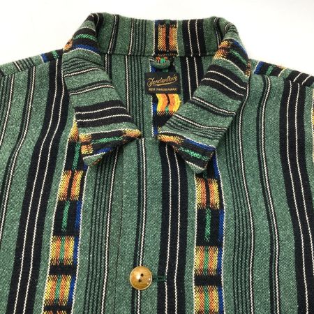  TENDERLOIN テンダーロイン グアテマラ ネイティブ シャツ ジャケット  グリーン×オレンジ サイズ S メンズ