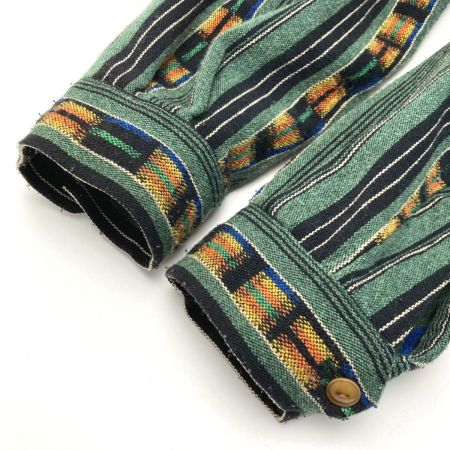  TENDERLOIN テンダーロイン グアテマラ ネイティブ シャツ ジャケット  グリーン×オレンジ サイズ S メンズ