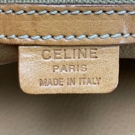  CELINE セリーヌ マカダム柄 PVCxレザー ヴィンテージ M95 ブラウン ハンドバッグ ストラップ無