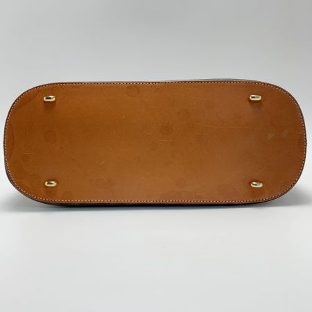  CELINE セリーヌ マカダム柄 PVCxレザー ヴィンテージ M95 ブラウン ハンドバッグ ストラップ無