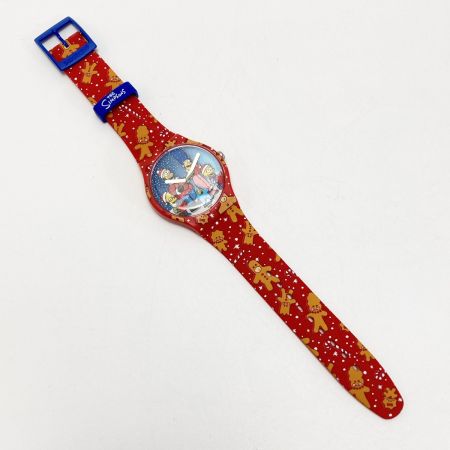  SWATCH スウォッチ ザ・シンプソンズ コラボモデル ワンダアス・ウインター・ワンダーランド SUOZ361 クォーツ 腕時計 箱有
