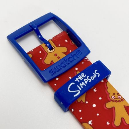  SWATCH スウォッチ ザ・シンプソンズ コラボモデル ワンダアス・ウインター・ワンダーランド SUOZ361 クォーツ 腕時計 箱有
