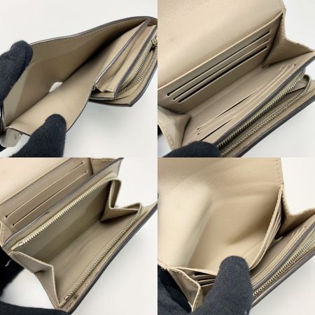  LOUIS VUITTON ルイヴィトン マヒナ ポルトフォイユ イリス コンパクト M62542 ベージュ 2つ折り財布