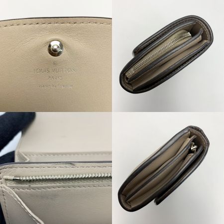  LOUIS VUITTON ルイヴィトン マヒナ ポルトフォイユ イリス コンパクト M62542 ベージュ 2つ折り財布