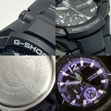 CASIO カシオ G-SHOCK スカイコックピット GRAVITYMASTER アナデジ GA-1100-1AJF クォーツ メンズ 腕時計
