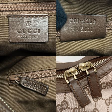  GUCCI グッチ GGキャンバス ワンショルダーバッグ 001･4288 ピンク/ブラウン キャンバス×レザー 布袋有