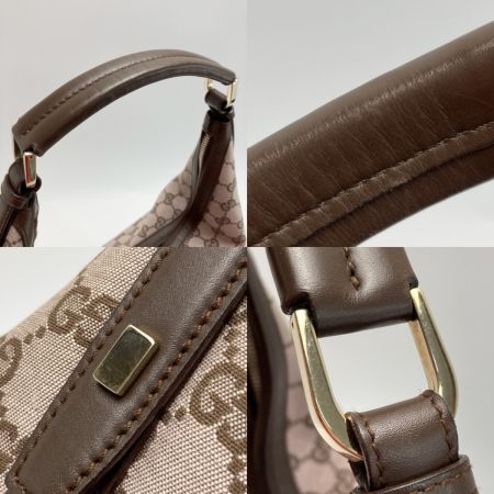  GUCCI グッチ GGキャンバス ワンショルダーバッグ 001･4288 ピンク/ブラウン キャンバス×レザー 布袋有