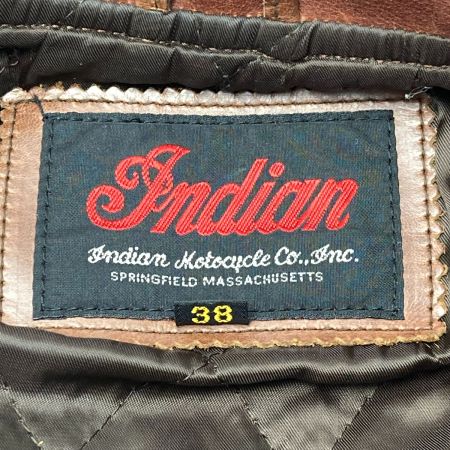  Indian インディアン レザージャケット 牛革 22-001 ブラウン サイズ 38 メンズ