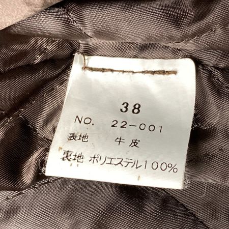  Indian インディアン レザージャケット 牛革 22-001 ブラウン サイズ 38 メンズ