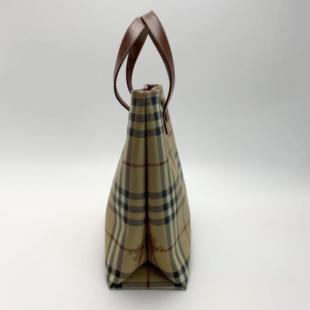  BURBERRY バーバリー シャドーホース ベージュ×ブラウン ハンドバッグ