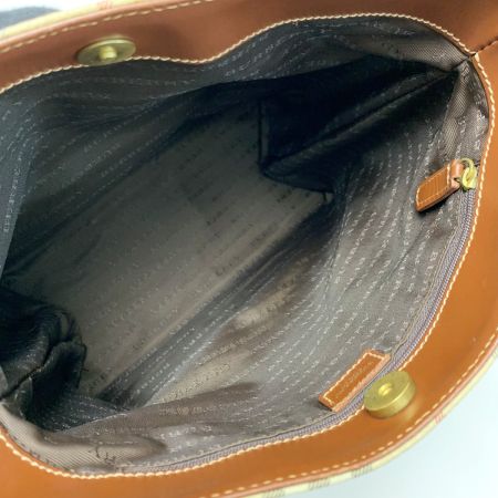  BURBERRY バーバリー シャドーホース ベージュ×ブラウン ハンドバッグ