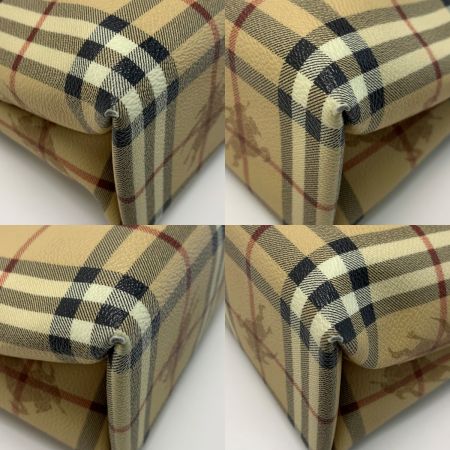  BURBERRY バーバリー シャドーホース ベージュ×ブラウン ハンドバッグ