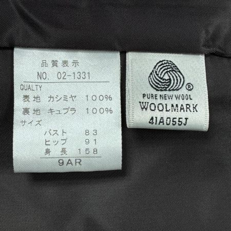 PIERRE BALMAIN カシミアコート カシミヤ100%  無地 02-1331 ブラウン レディース  SIZE M