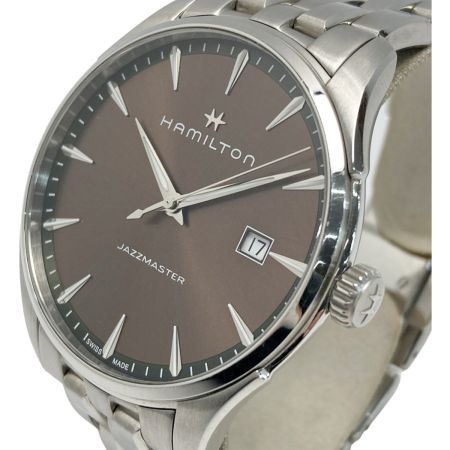  HAMILTON ハミルトン ジャズマスター ジェント H324510 ブラウン クォーツ メンズ 腕時計 箱・取説有