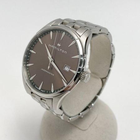  HAMILTON ハミルトン ジャズマスター ジェント H324510 ブラウン クォーツ メンズ 腕時計 箱・取説有