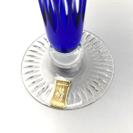  Meissen マイセン 一輪挿し マイセンクリスタル 23cm ブルー フラワーベース 花瓶