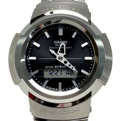 ☆☆ CASIO カシオ G-SHOCK フルメタル アナデジ AWM-500D-1AJF 電波ソーラー メンズ 腕時計 箱・取説有 Bランク