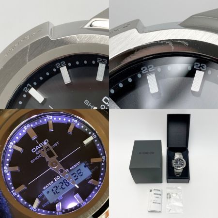  CASIO カシオ G-SHOCK フルメタル アナデジ AWM-500D-1AJF 電波ソーラー メンズ 腕時計 箱・取説有