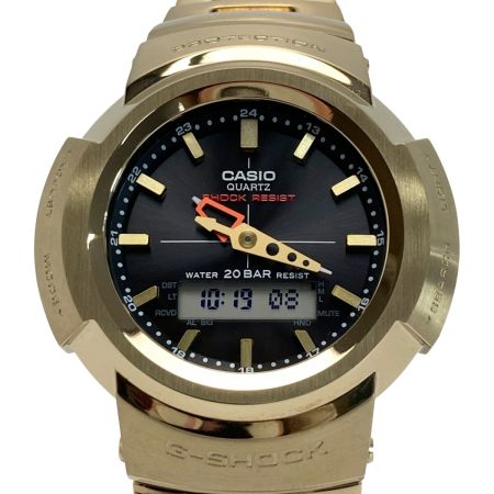  CASIO カシオ G-SHOCK フルメタル アナデジ AWM-500GD-9AJF 電波ソーラー メンズ 腕時計 箱・取説有