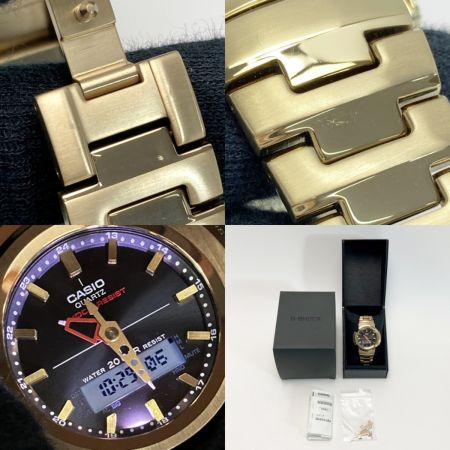  CASIO カシオ G-SHOCK フルメタル アナデジ AWM-500GD-9AJF 電波ソーラー メンズ 腕時計 箱・取説有
