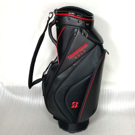  Bridgestone ブリヂストン キャディバッグ CBG422 ブラック×レッド 9型 5分割 軽量ベーシックモデル