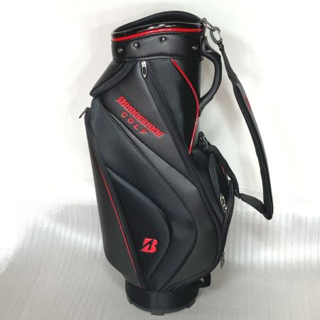  Bridgestone ブリヂストン キャディバッグ CBG422 ブラック×レッド 9型 5分割 軽量ベーシックモデル